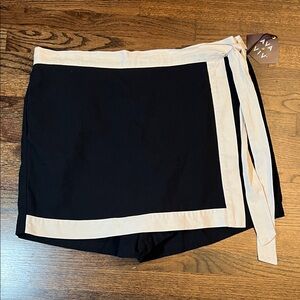 Preppy & Sporty Wrap Skort Linen Blend